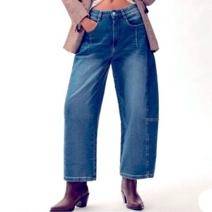 Pilcro The Kenna Mid-Rise Heritage Barrel Jeans Women's Size 29